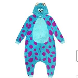 Monsters Inc Sully Costume Men's Onesie Blue XL